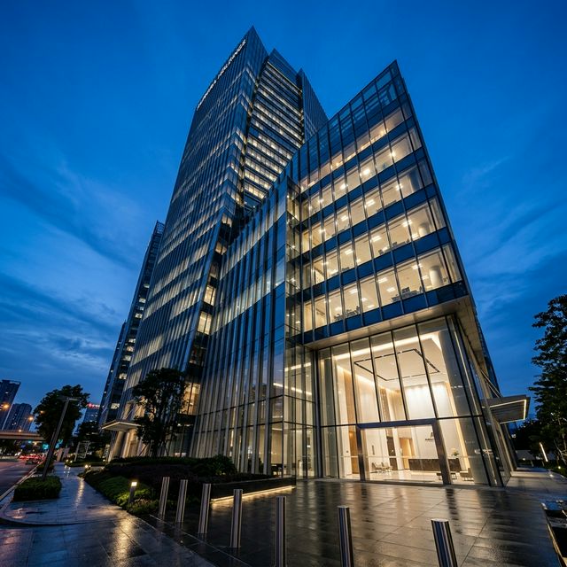 Modern commercial office building