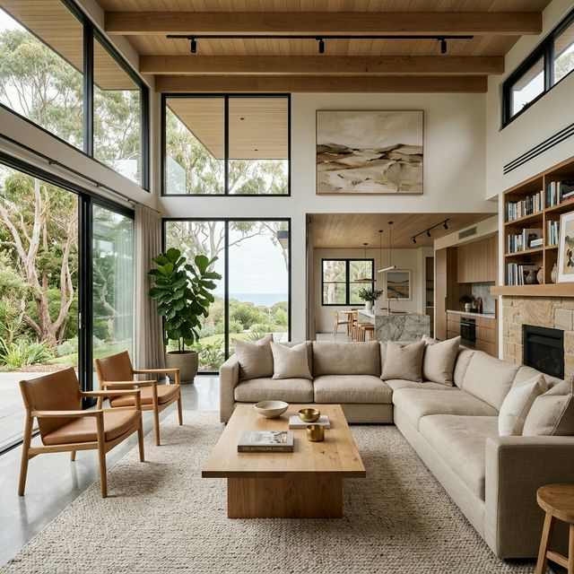 A modern luxury home representing refinancing options